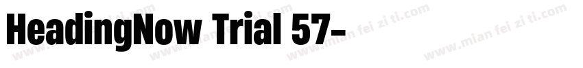 HeadingNow Trial 57字体转换